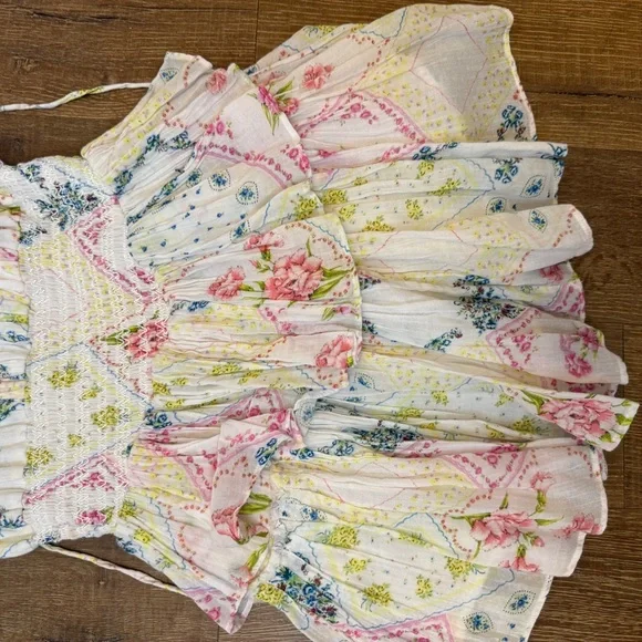 LoveShackFancy White Floral Dress - Picture 6 of 8